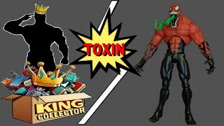 Custom Toxin Symbiote Marvel Legends Hasbro SpiderMan Retro Figure Quick Look Review [upl. by Fergus]