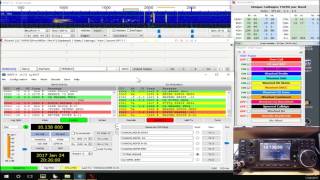 ICOM 7300 WSJTX COMBINED WITH HRD AND JT ALERT PART 2 [upl. by Murage]