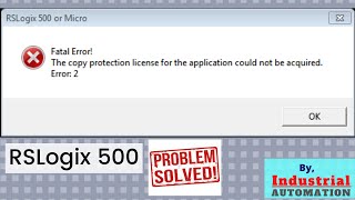 RSLogix 5005000 Fatal Error Solution  How to delete rnl file  English [upl. by Ariajay924]