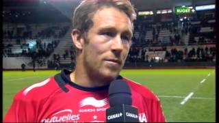 Top14 J21 2013 2014 Toulon vs Oyonnax ITW Jonny Wilkinson [upl. by Christin258]