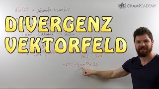 Divergenz eines Vektorfeldes  Beispiel [upl. by Lekzehcey953]