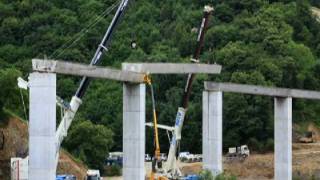 GRUAS ROXU en variante Bimenes [upl. by Darrill]