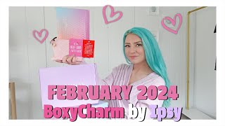 FEBRUARY 2024 BOXYCHARM BY IPSY UNBOXING IPSY UNBOXING FEBRUARY 2024 [upl. by Aiket]