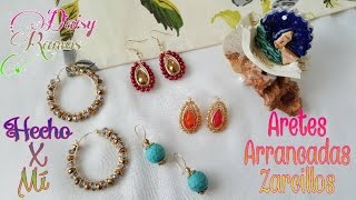 Zarcillos Aretes Arracadas fácil de hacer DIY [upl. by Giesser]