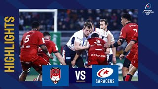 Highlights  Lyon v Saracens  Round 2│Heineken Champions Cup 202223 [upl. by Frieda]