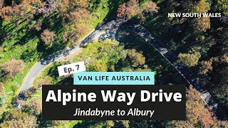 ROAD TRIPPING THE KOSCIUSZKO ALPINE WAY DRIVE  Jindabyne to Albury  Van Life Australia [upl. by Favin298]