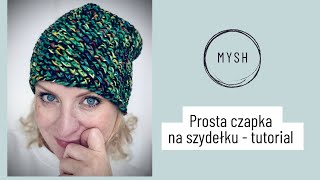 Czapka szydełkowa dla początkujących  surferska beanie do zrobienia w jeden wieczór [upl. by Dazraf]