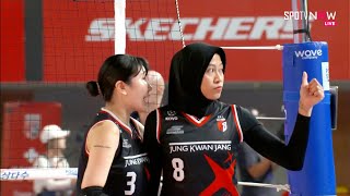 VLeague  PlayOff  Megawati amp Red Sparks Balas Dendam di Kandang Red Sparks vs Pink Spiders [upl. by Nilcaj34]