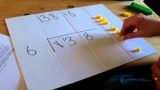 KS2  how to divide using Dienes cubes [upl. by Karmen]