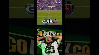 PACKERS FAN REACTION TO BLOCKED FIELD GOAL‼️packers bears reaction nfl jordanlove [upl. by Navy]