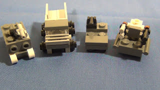 Micro Brick Battle M45 quadmount on the M17 trailer instructions [upl. by Ebehp]