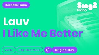 Lauv  I Like Me Better Karaoke Piano [upl. by Moberg]