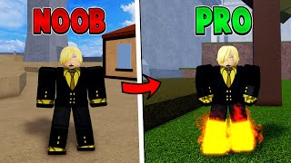 Becoming Sanji and Obtaining Diable Jambe in Blox Fruits [upl. by Eoj]