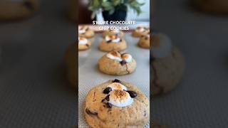 Smores Cookies You NEED to Try Now Soft amp Gooey shorts [upl. by Ahsaekal]