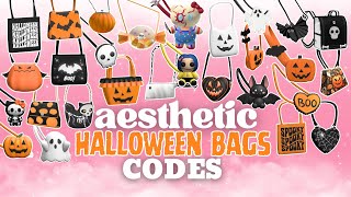 HALLOWEEN BAGS Roblox Codes Berry Avenue Bloxburg Brookhaven Dress to Impress  Diaries 🎃 [upl. by Philan]