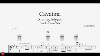 Cavatina  Guitar Tutorial with TABs [upl. by Toddy]