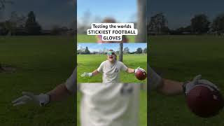 Testing the Worlds STICKIEST FOOTBALL GLOVES nfl shorts nflfootball sports nflmemes [upl. by Boswell]