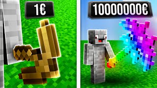 billige Spitzhacke vs EXTREM TEURE SPITZHACKE in Minecraft [upl. by Abran]