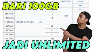 100GB Buat Jadi Unlimited BERIBU GBGuna Modem 4G Lock Band B28 [upl. by Ardnnek20]