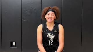 2024 UCF Womens Hoops Media Day GF Emely Rodriguez [upl. by Alyakcm389]