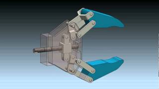 Robot Gripper Mechanism in SolidWorks 2012 [upl. by Adiaj]