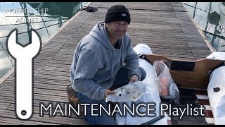 Maintenance Replacing and Repairing Rowlocks on the Kids Dinghy using Recycled Parts [upl. by Ahsiekan651]