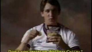 Walkers Crisps Gary Lineker  1980s UK Advert [upl. by Domenech]