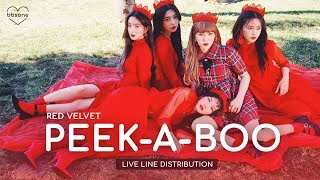 Red Velvet  PeekABoo Live Line Distribution w Adlibs [upl. by Armyn522]