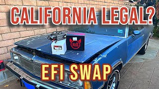 Transforming The El Camino from SMOG Nightmare to EFI dream with MSD Atomic EFI gbodys elcamino [upl. by Nelleyram836]