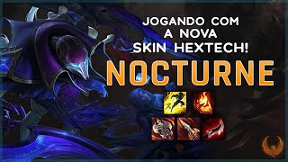 JOGANDO COM A NOVA SKIN HEXTECH MONSTRO NO MID  NOCTURNE MID GAMEPLAY PTBR [upl. by Ahsieker215]