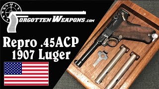 LugerMan Reproduction of the 1907 45 Test Trials Luger [upl. by Annwahs166]