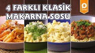 4 Farklı Makarna Sosu Tarifi  Onedio Yemek  Tek Malzeme Çok Tarif [upl. by Helbonna]