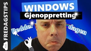 Slik kan Windows systemgjenoppretting redde deg 🤔 [upl. by Nyloj]