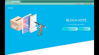 Online Voting System Using Blockchainwith demo [upl. by Appolonia881]