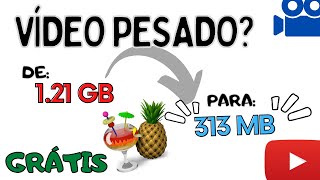 Como DIMINUIR o Tamanho de um VÃDEO sem PERDER QUALIDADE 2022 [upl. by Lucita]