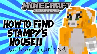 Minecraft  How to find Stampys house in tutorial world EASY w Map Download [upl. by Tedder]