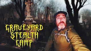 GRAVEYARD STEALTH CAMP  Halloween wildcamp  Wild Camping UK [upl. by Wightman]