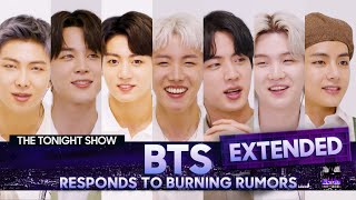 BTS Responds to Rumors About Their Fan Base and Potential Stage Names Extended  The Tonight Show [upl. by Damahom]