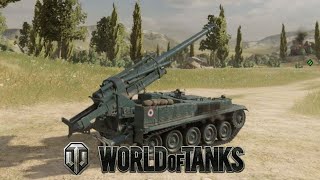 AMX 13 F3 AM  French Self Propelled Gun SPG  World Of Tanks Console Cinematic GamePlay [upl. by Ayekel]