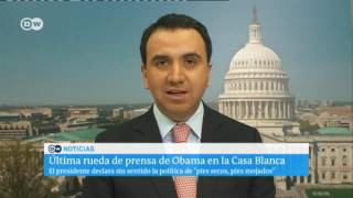 Obama defiende eliminación de política “pies secos pies mojados” [upl. by Inot]