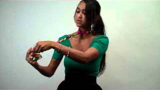 How to Tie a Scarf Rosette Neck Wrap [upl. by Terza892]