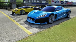 Rimac Nevera vs Bugatti Vision GT at Monza Full Course [upl. by Aidnic207]