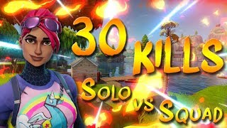 HO PAREGGIATO IL RECORD ITALIANO DI KILL  30 KILL SOLO VS SQUAD  FORTNITE ITA PC [upl. by Bowerman]