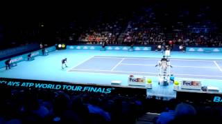 Federrer vs Tipsarevic  ATP London 2012 [upl. by Ahsiadal]