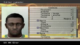 Pele Face PES 6 con editor interno [upl. by Saidnac]