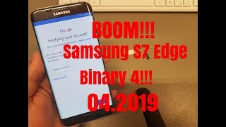 WIthout PC Samsung S7 Edge SMG935F Binary 4 Remove Google AccountBypass FRP [upl. by Nylkoorb]