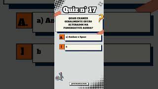 Quiz n° 17 Pancreatite patologia biomedicina [upl. by Kiele]