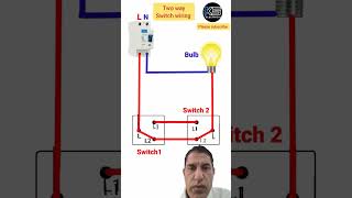 How Two Way Switch WorksTwo Way Switch Technicviralshortsviralshorts [upl. by Sisely]