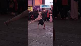 Times square show  incredible breakdance moves shorts bboy dance [upl. by Kessia410]