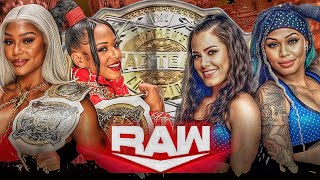 Bianca Belair amp Jade Cargill vs Chance amp Carter Tag Team Championship Full Match WWE Raw Highlights [upl. by Crisey]